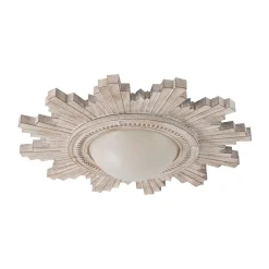 Antique Apollo Sunburst Sculpture Flush Mount / Wall Light