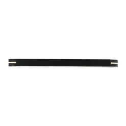 Black Minimalist Oval Dimmable LED Flush Mount Light
