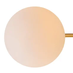 Bloom Dimmable Opal Glass Globe Bubble Semi Flush Chandelier