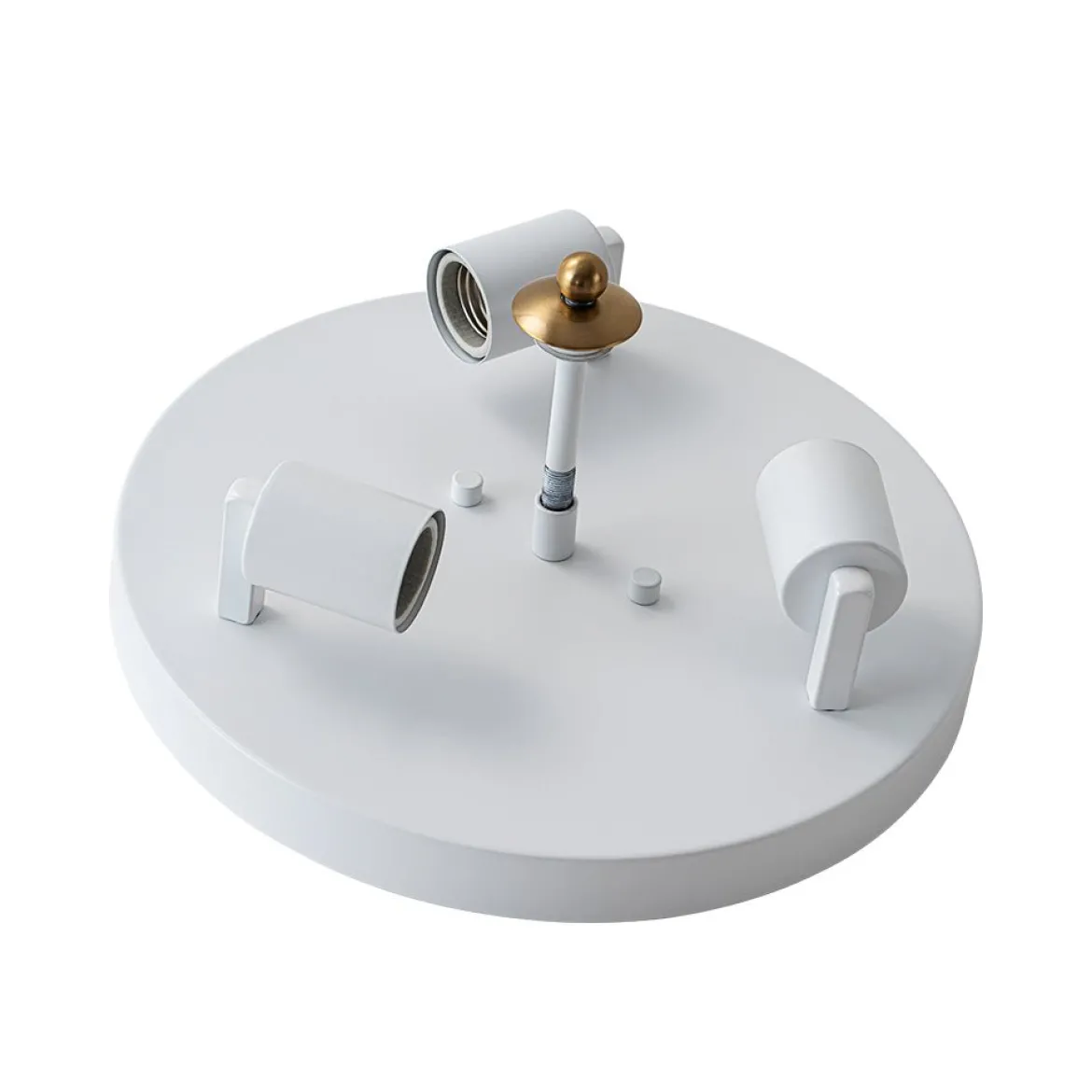 Boho Pleated Flower White Crackled Glass Semi Flush