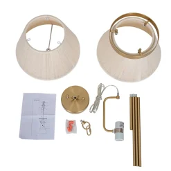 Boho 2-Tier Woven Thread Tapered Drum Pendant Light