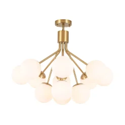 Bouquet Tiered Sputnik Pendant Frosted Glass Bubble Chandelier