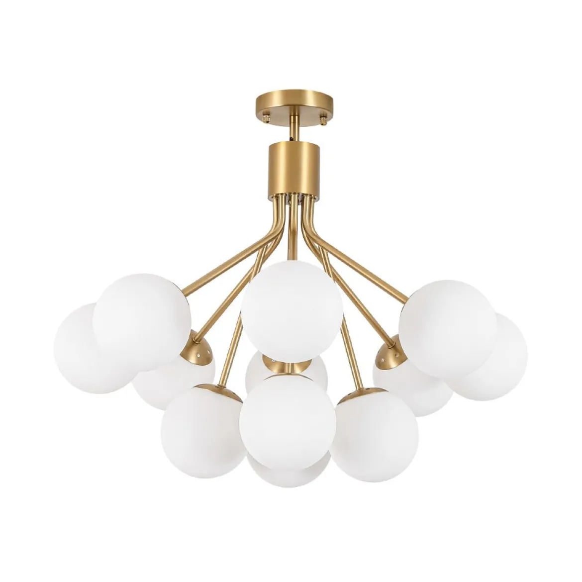 Bouquet Tiered Sputnik Pendant Frosted Glass Bubble Chandelier