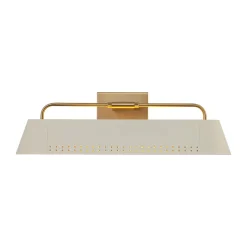 Brass Beige Iron Rectangle Shade Vanity Sconce Picture Light