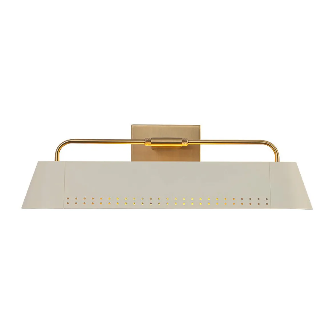 Brass Beige Iron Rectangle Shade Vanity Sconce Picture Light
