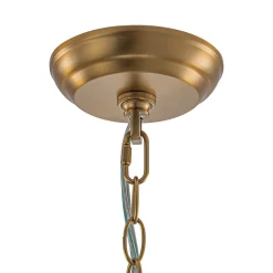 Brass Luxe Cluster Hammered Glass Globe Bubble Chandelier