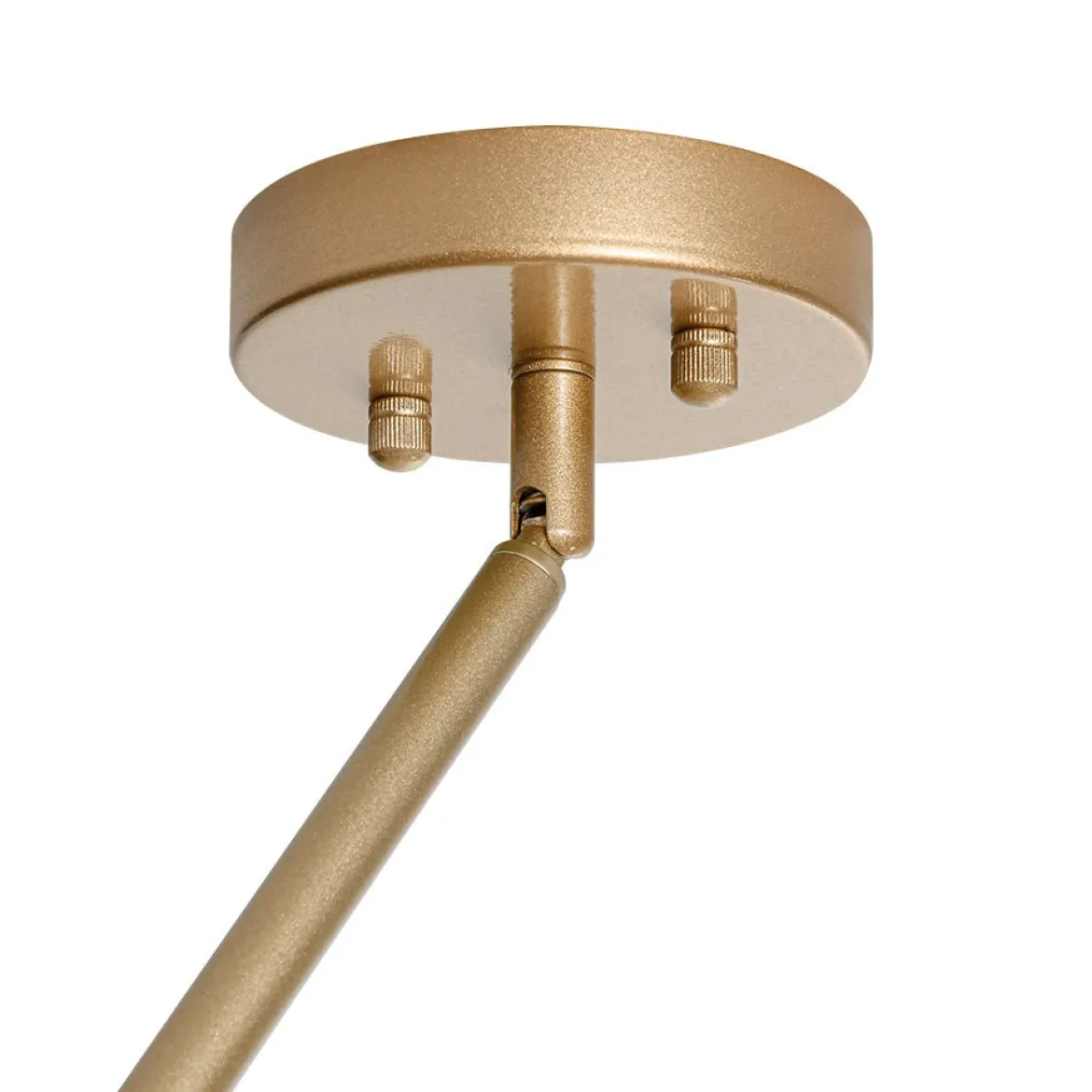 Brass Striped Ribbed Glass Globe 5-light Sputnik Chandelier