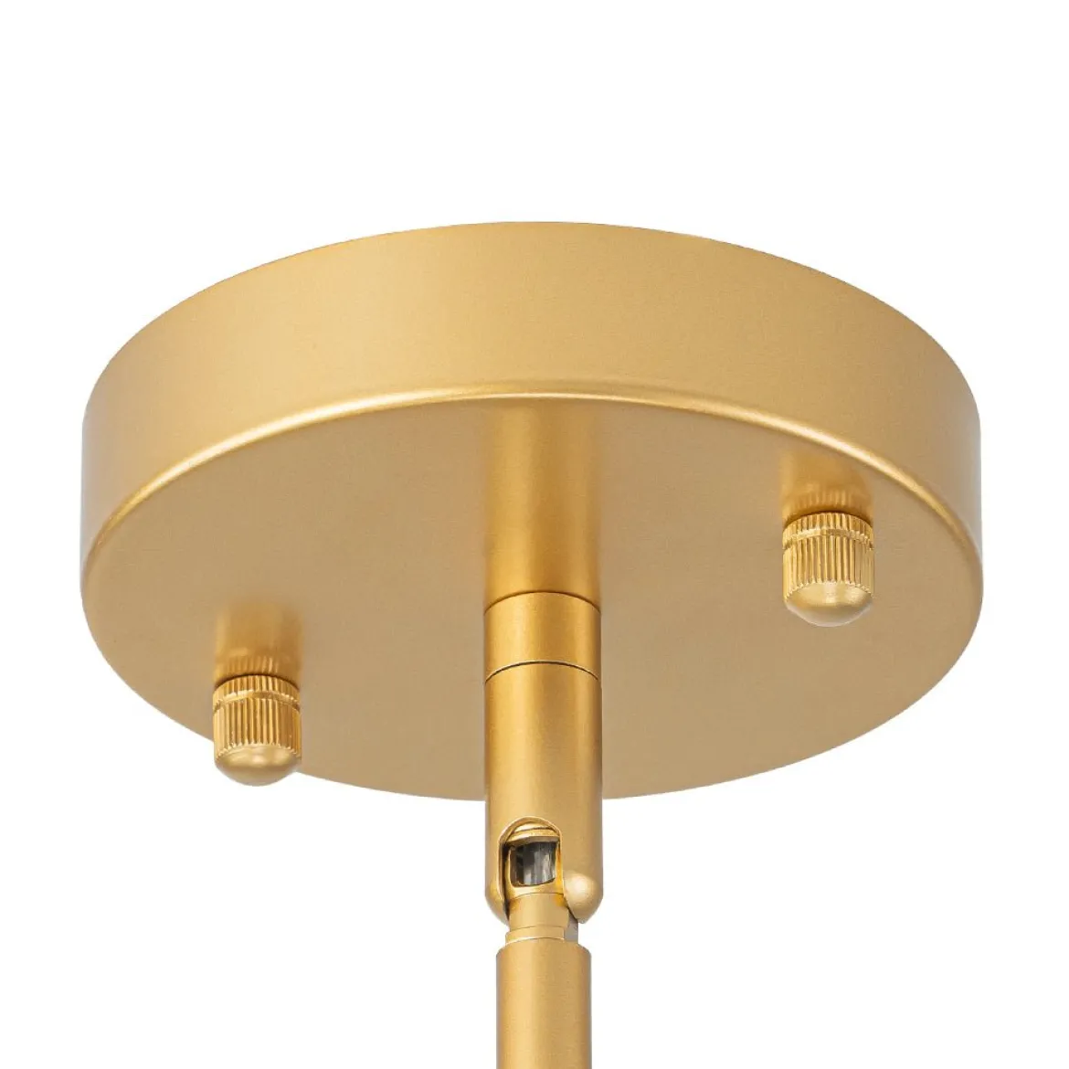 Brass 2-Tier Sputnik Frosted Glass Bubble Pendant Chandelier