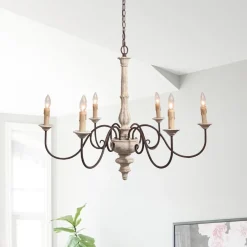 Candle Style Shabby Chic Chandelier