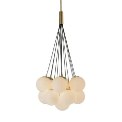 Cloud Style Opal Glass Cluster Bubble Chandelier Pendant Light