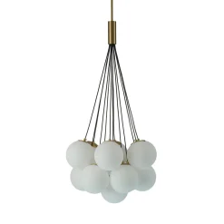 Cloud Style Opal Glass Cluster Bubble Chandelier Pendant Light
