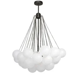Cluster Frosted Glass Bubble Chandelier