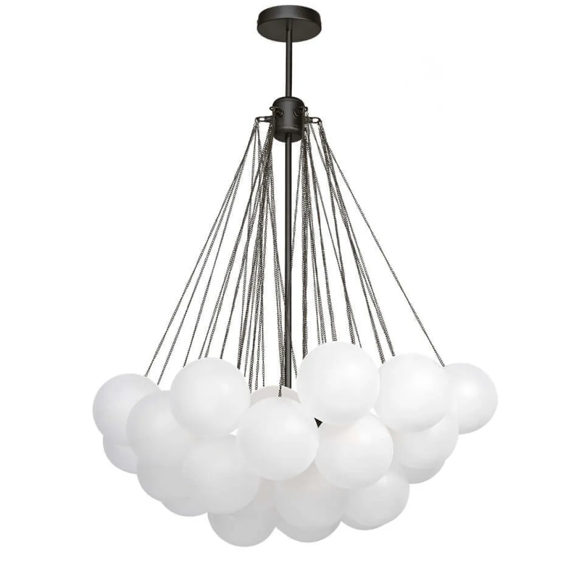 Cluster Frosted Glass Bubble Chandelier