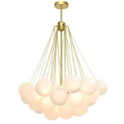 Cluster Frosted Glass Bubble Chandelier
