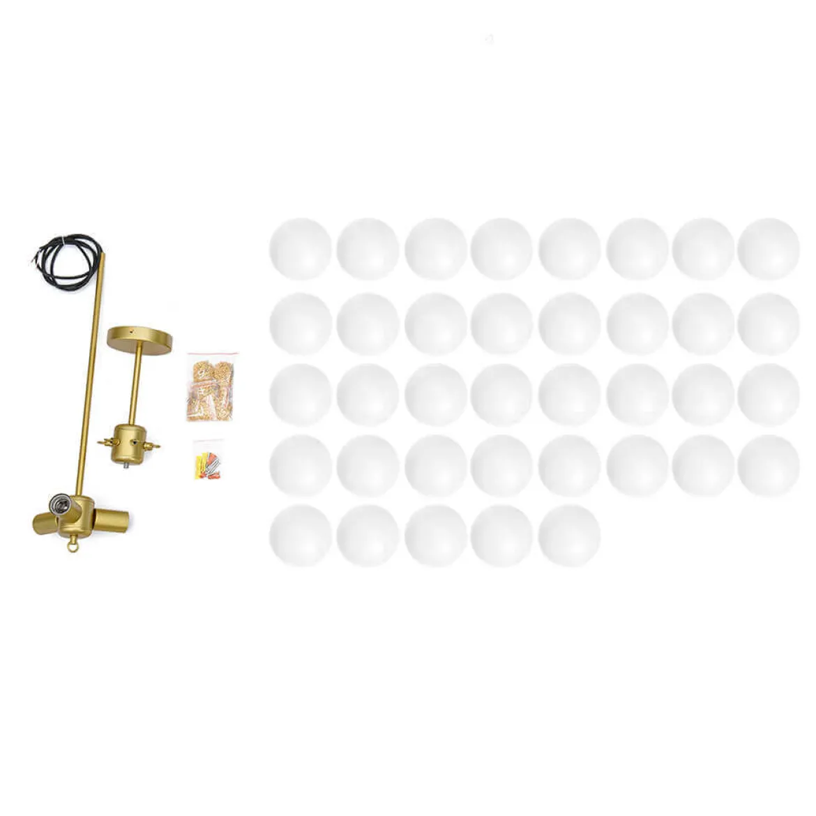 Cluster Frosted Glass Bubble Chandelier