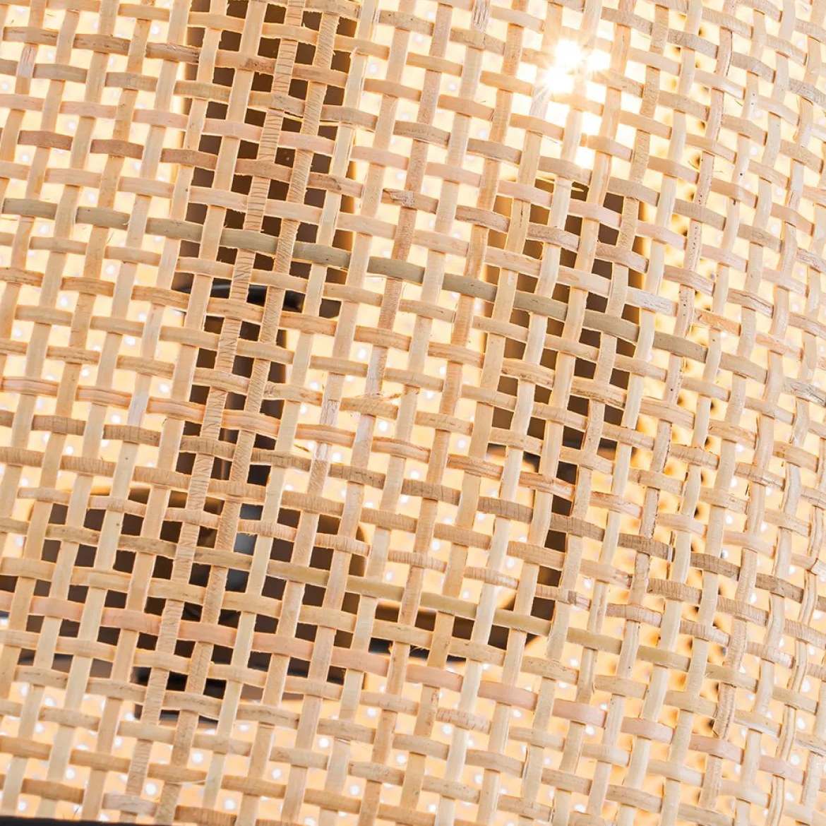 Coastal Woven Rattan Conical Lantern Pendant Light