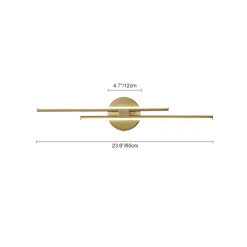 Contemporary Dimmable Linear LED Semi Flush Mount Light