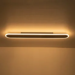 Contemporary Long Oval Warm Dimmable LED Ceiling Light