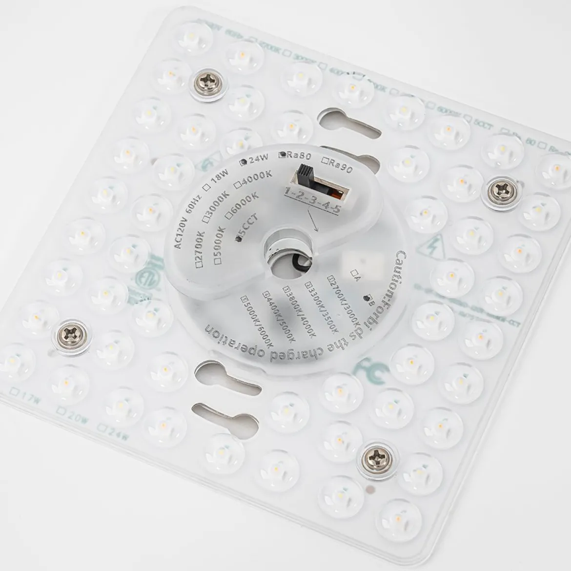 Contemporary Wood Round Dimmable LED Ceiling Light