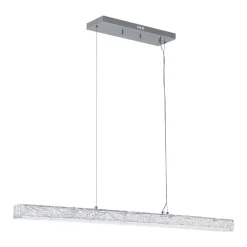 Crystal Resin Art Dimmable LED Linear Island Chandelier