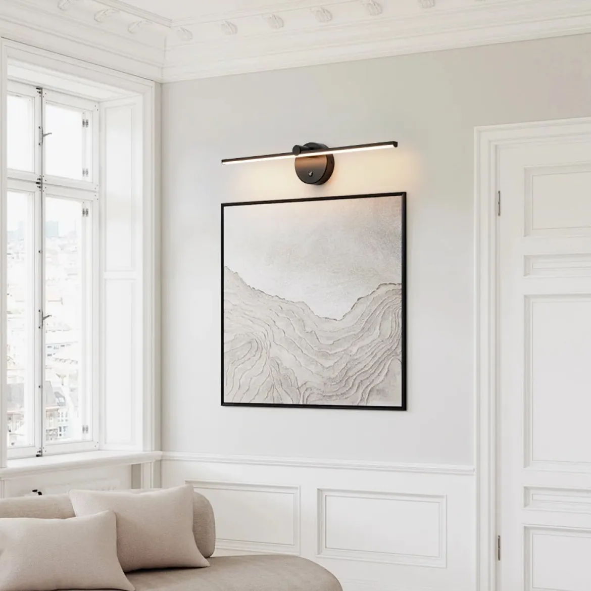 Dimmable LED Rotatable Linear Strip Vanity Lamp Picture Light