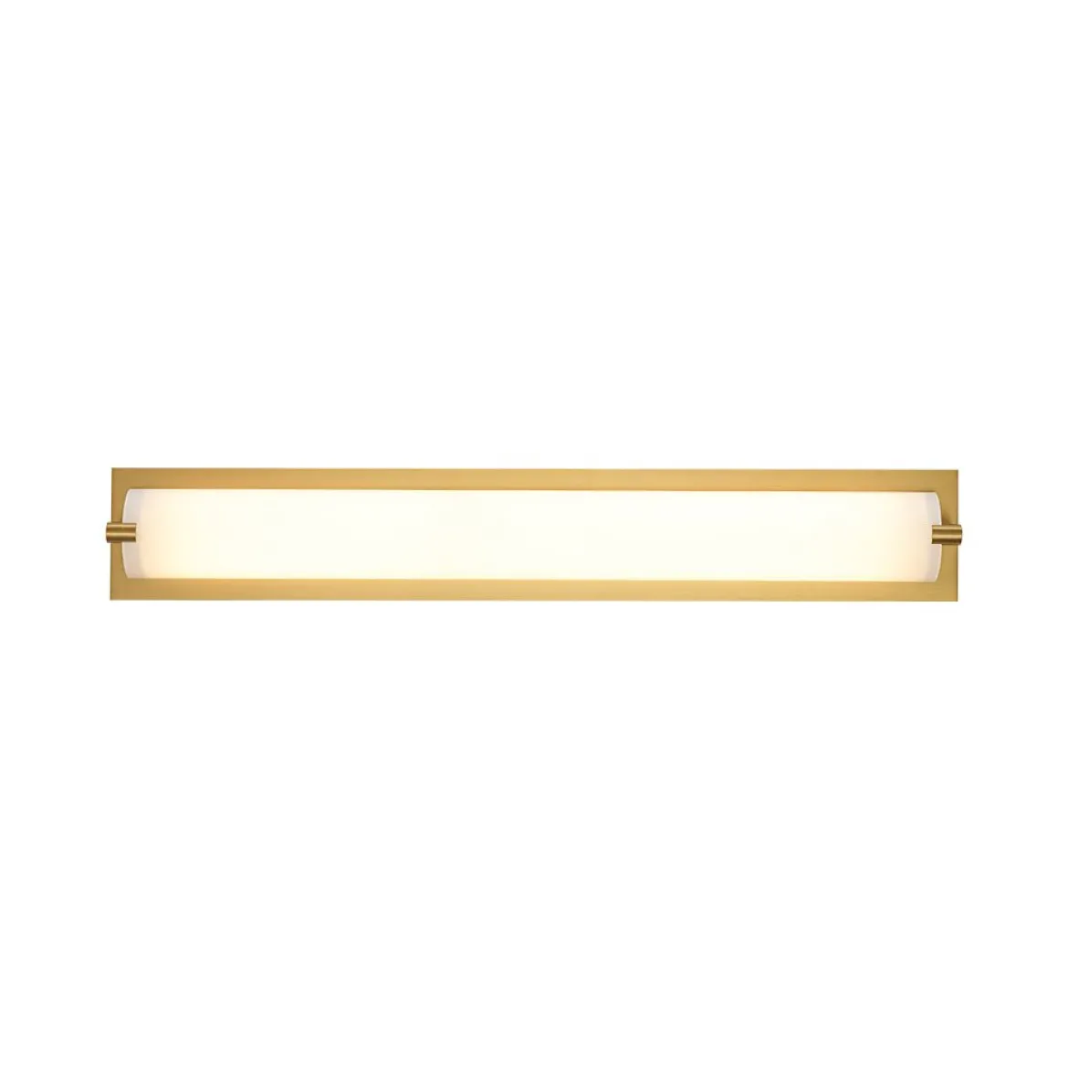 Dimmable LED Wide Linear Frosted Glass Tube Vanity Wall Lamp