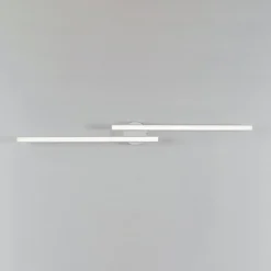 Dimmable 2-Light Long Strip Linear LED Flush Mount
