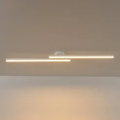 Dimmable 2-Light Long Strip Linear LED Flush Mount