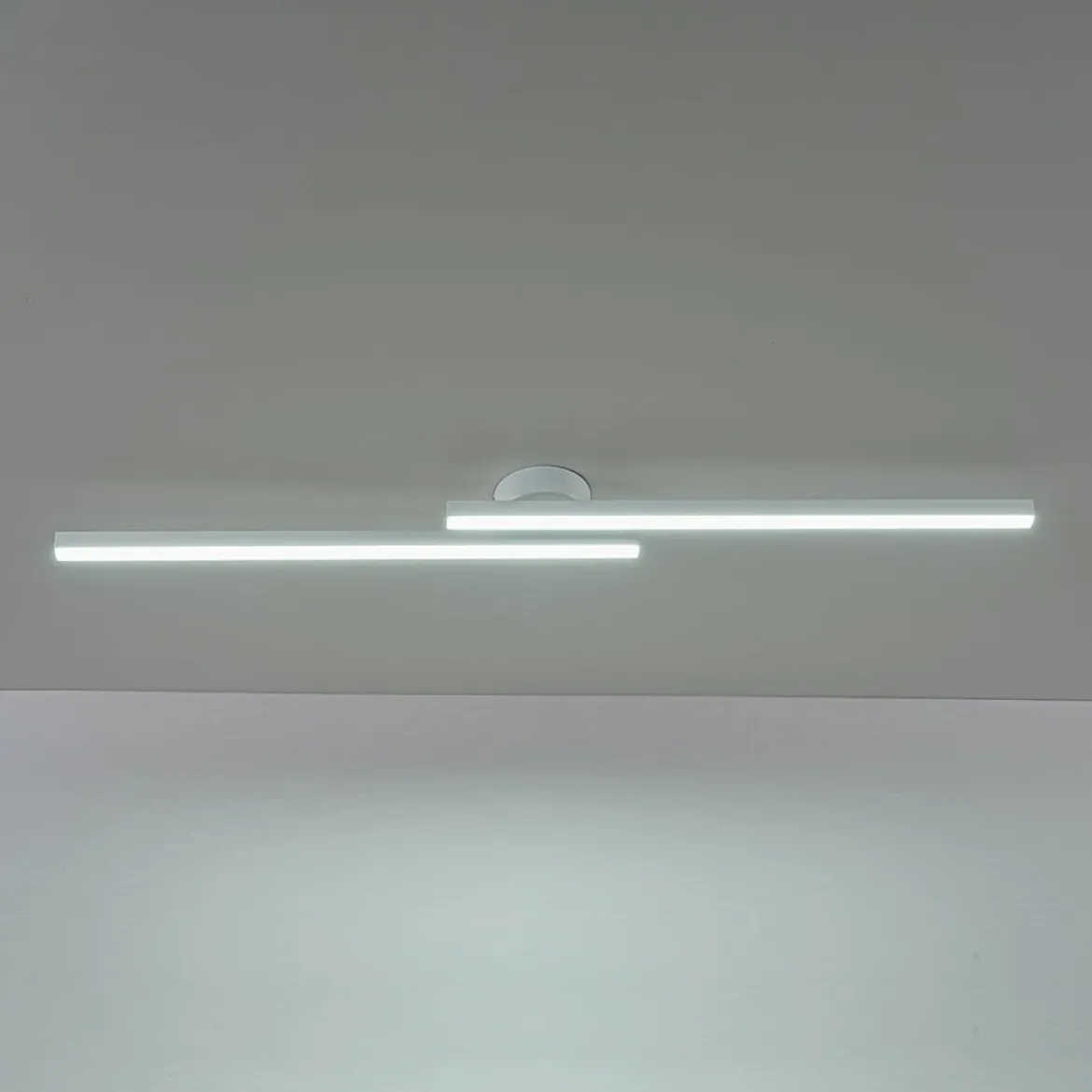 Dimmable 2-Light Long Strip Linear LED Flush Mount