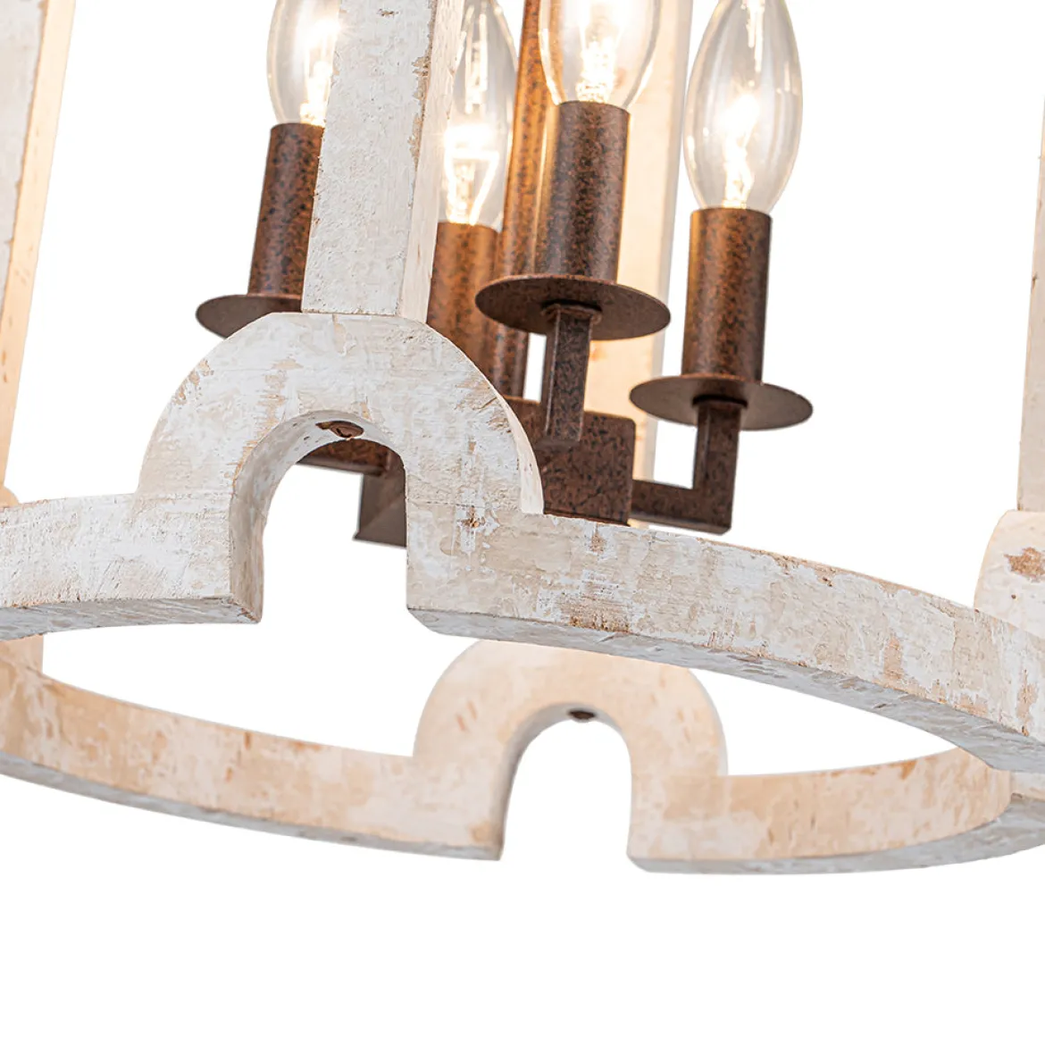 Farmhouse Wood Cylinder Pendant Light