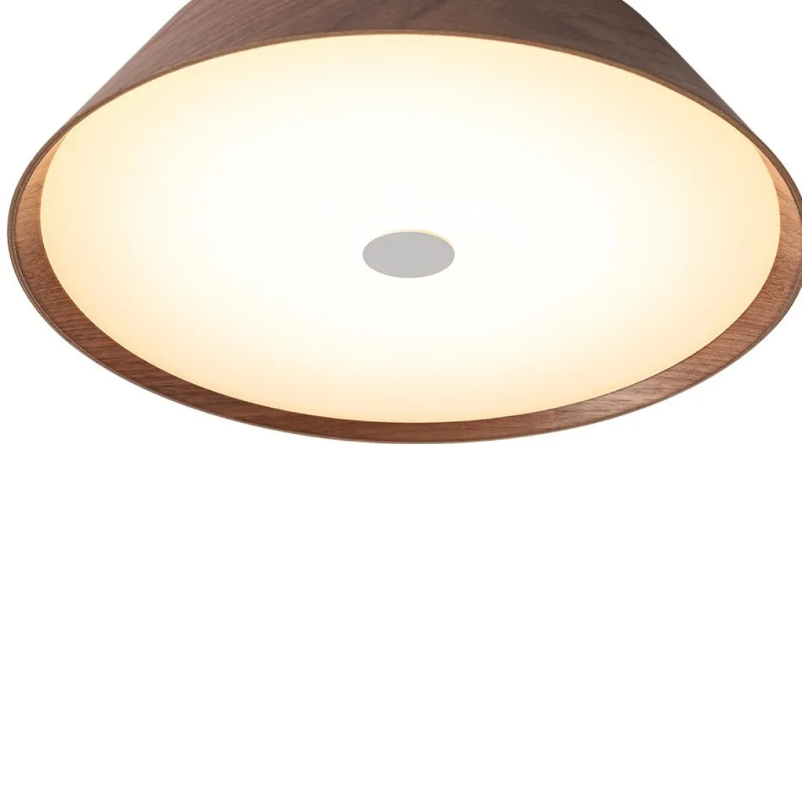 Farmhouse Wood Grain Dimmable LED Round Flush Mount Light