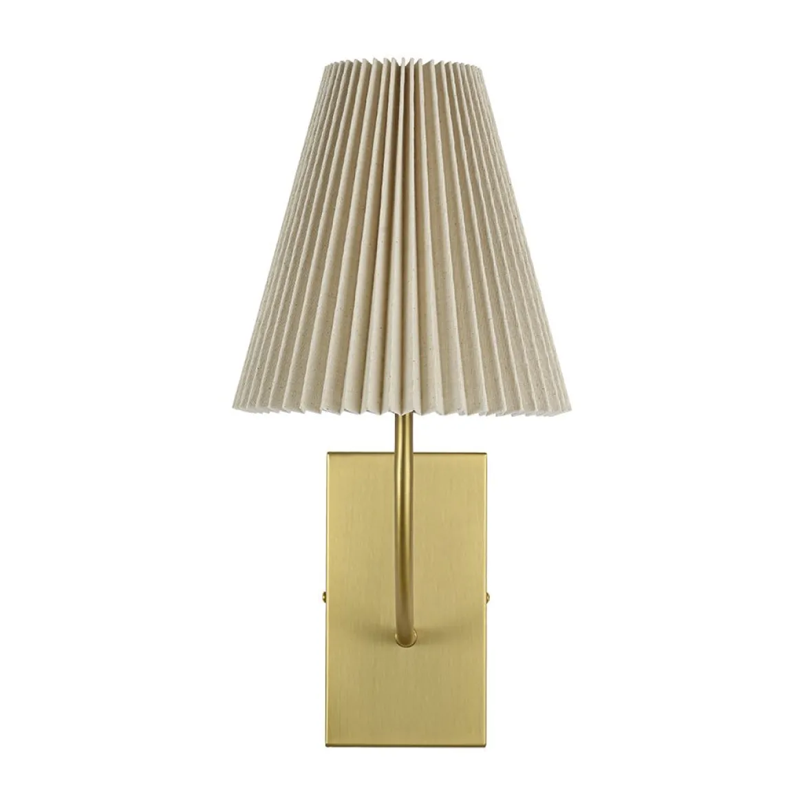 French Elegant 1-Light Pleated Fabric Wall Lamp