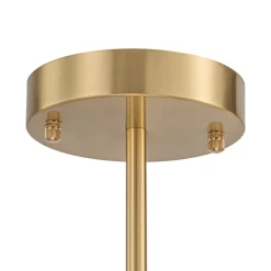 Frosted Glass Bubble 2-Tier Sputnik Semi Flush Chandelier