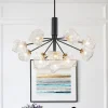 Funky Eclectic Frozen Icy Style Black Sputnik Chandelier