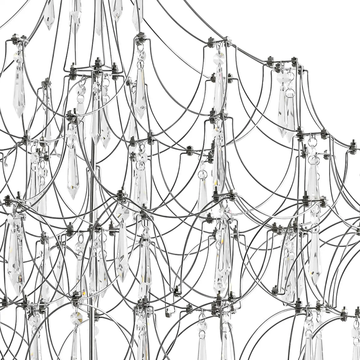 Galaxy Glam Luxury LED Starlight Crystal Chandelier