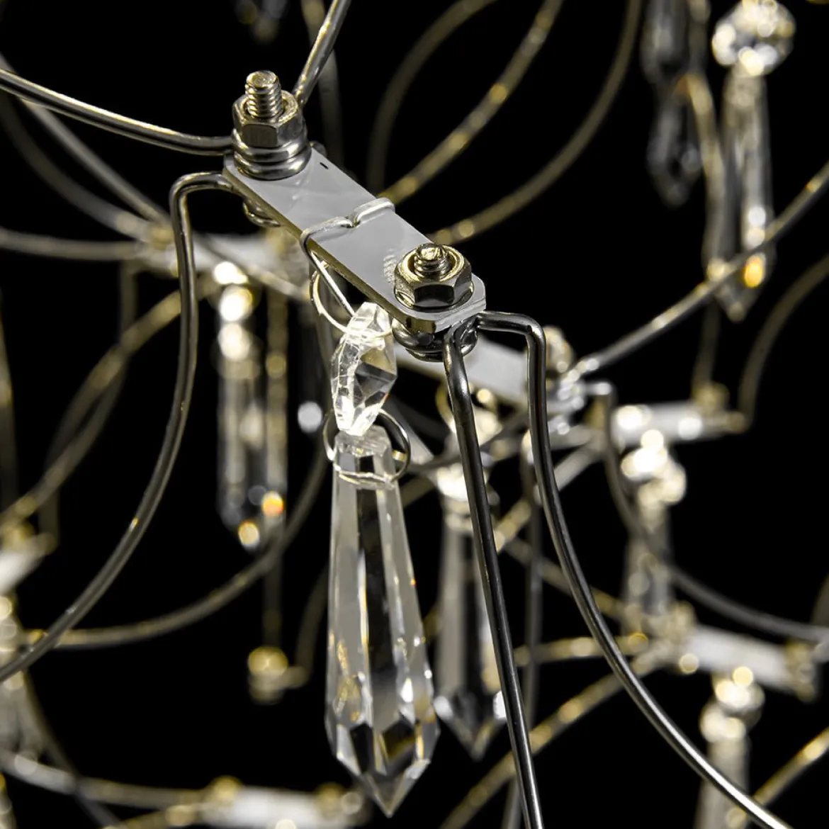 Galaxy Glam Luxury LED Starlight Crystal Chandelier