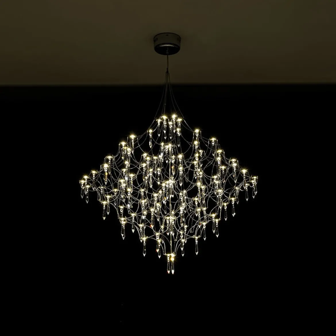 Galaxy Glam Luxury LED Starlight Crystal Chandelier