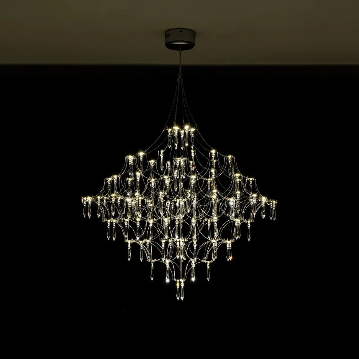 Galaxy Glam Luxury LED Starlight Crystal Chandelier