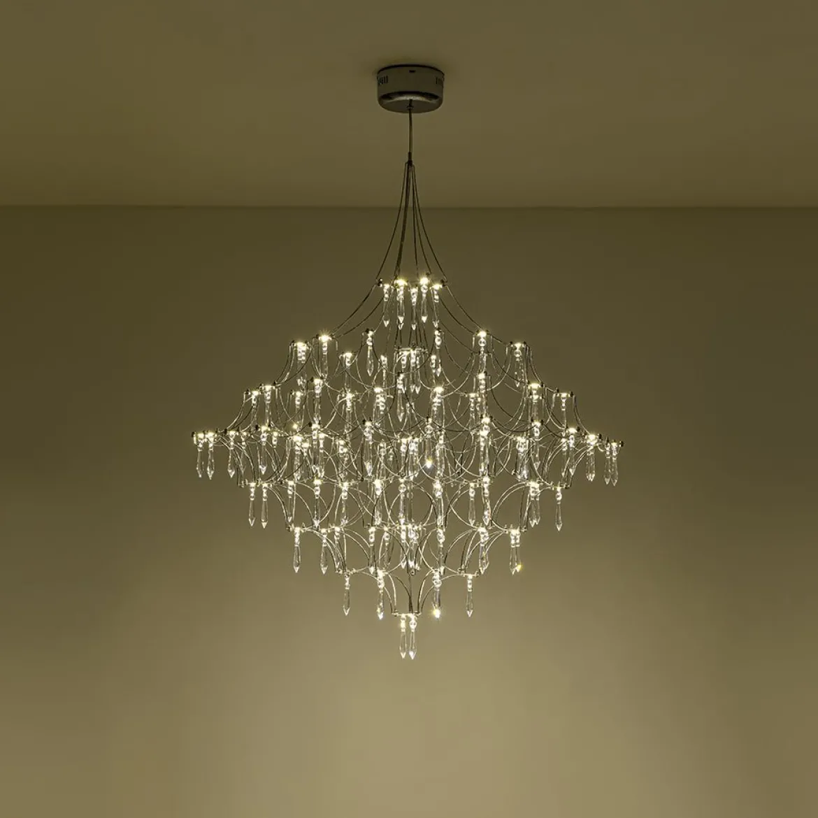 Galaxy Glam Luxury LED Starlight Crystal Chandelier
