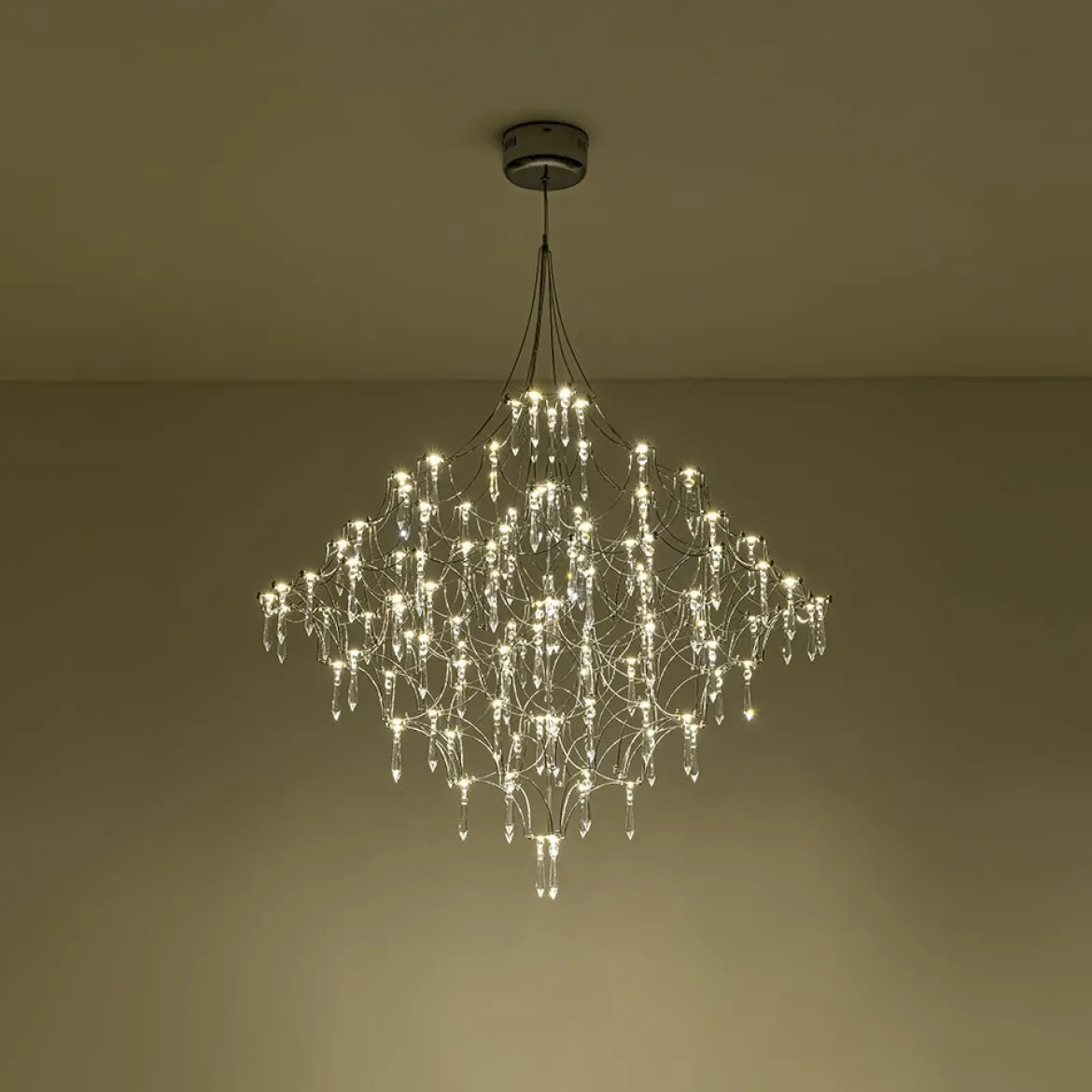 Galaxy Glam Luxury LED Starlight Crystal Chandelier