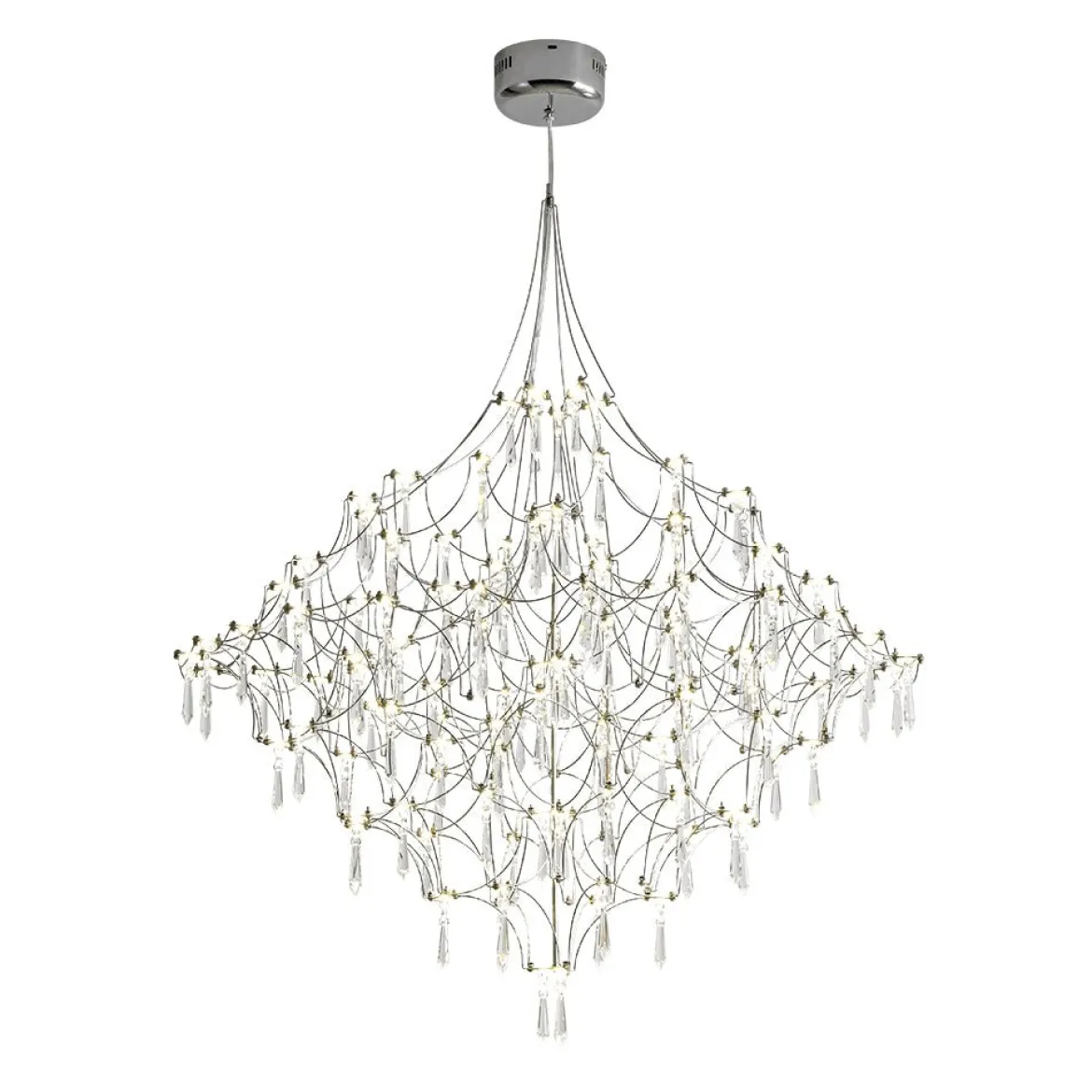 Galaxy Glam Luxury LED Starlight Crystal Chandelier
