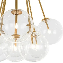 Glam Bouquet Cluster Glass Globe Bubble Ceiling Chandelier