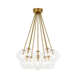 Glam Bouquet Cluster Glass Globe Bubble Ceiling Chandelier