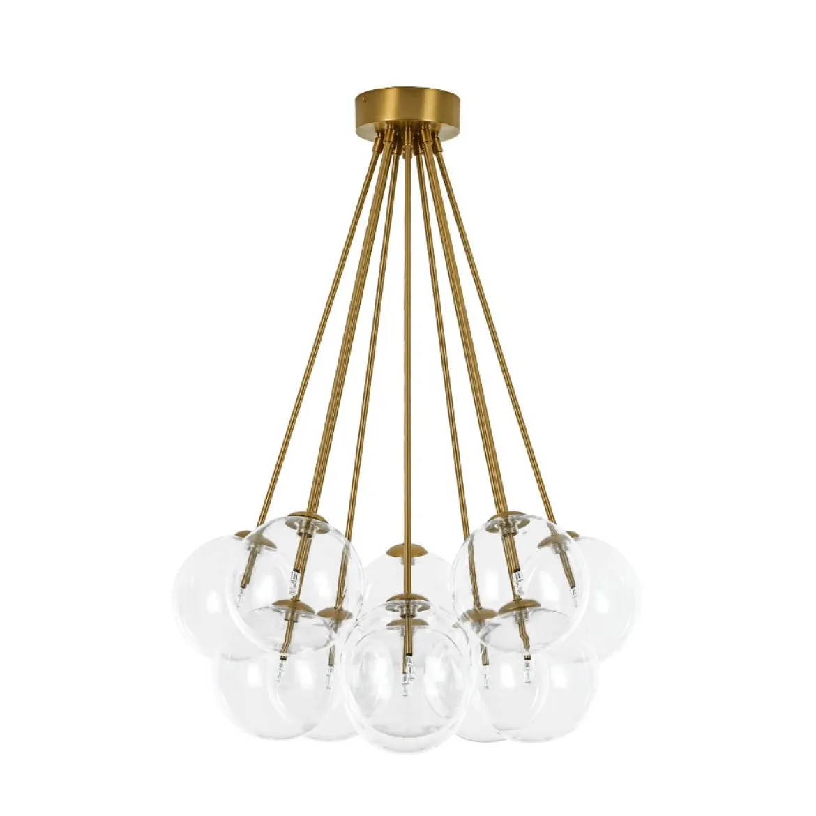 Glam Bouquet Cluster Glass Globe Bubble Ceiling Chandelier