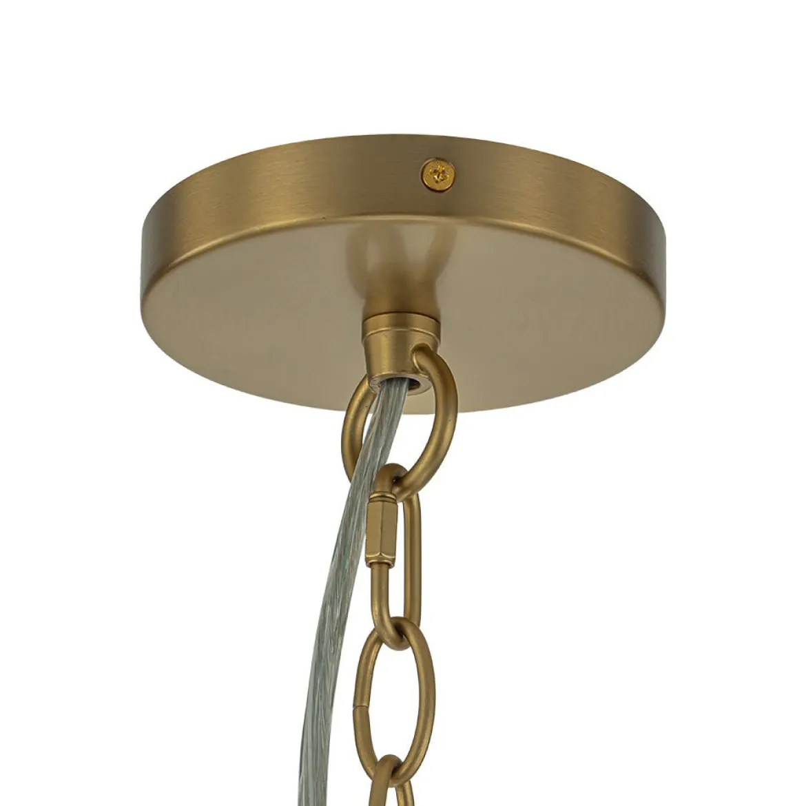 Glam Brass Cluster Ribbed Glass Globe Bubble Chandelier