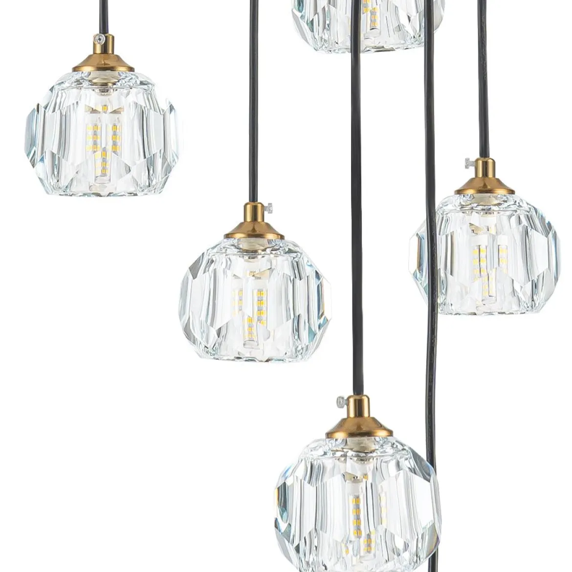 Glam 12-Light Cluster Cutting Crystal Pendant Chandelier
