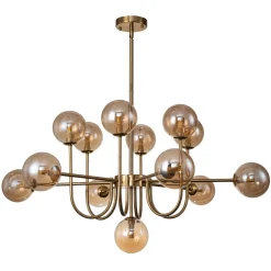 Glam 13-Light Sputnik Glass Globe Bubble Chandelier