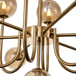 Glam 13-Light Sputnik Glass Globe Bubble Chandelier