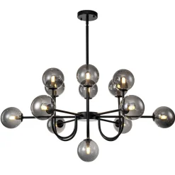 Glam 13-Light Sputnik Glass Globe Bubble Chandelier
