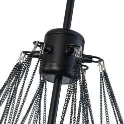 Glam Ribbed Glass Globe Textured Bubble Cluster Chandelier